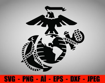 Eagle, Globe, and Anchor Cross Stitch Pattern, Instant Digital Download PDF 2 For 1 SALE and SVG