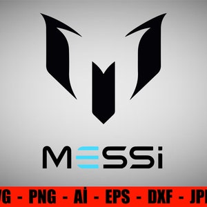 Messi Logo cut svg dxf file wall sticker pdf silhouette template cnc cutting router digital vector instant download