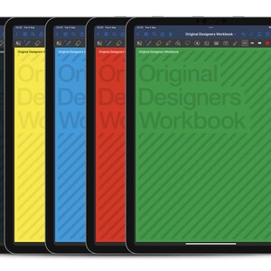 Original Designers Workbook Colour Covers page templates