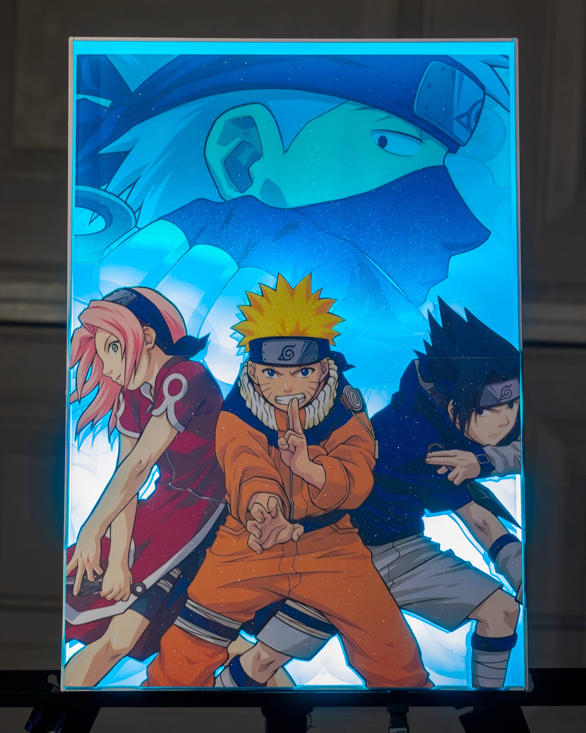 Naruto Shippuden - Photo Team 7 Poster Emoldurado, Quadro em
