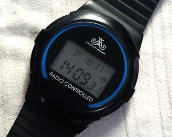 Vintage digitaal Meister-Anker-horloge, DCF77 radiografisch bestuurbaar, sportstijl uit de jaren 90
