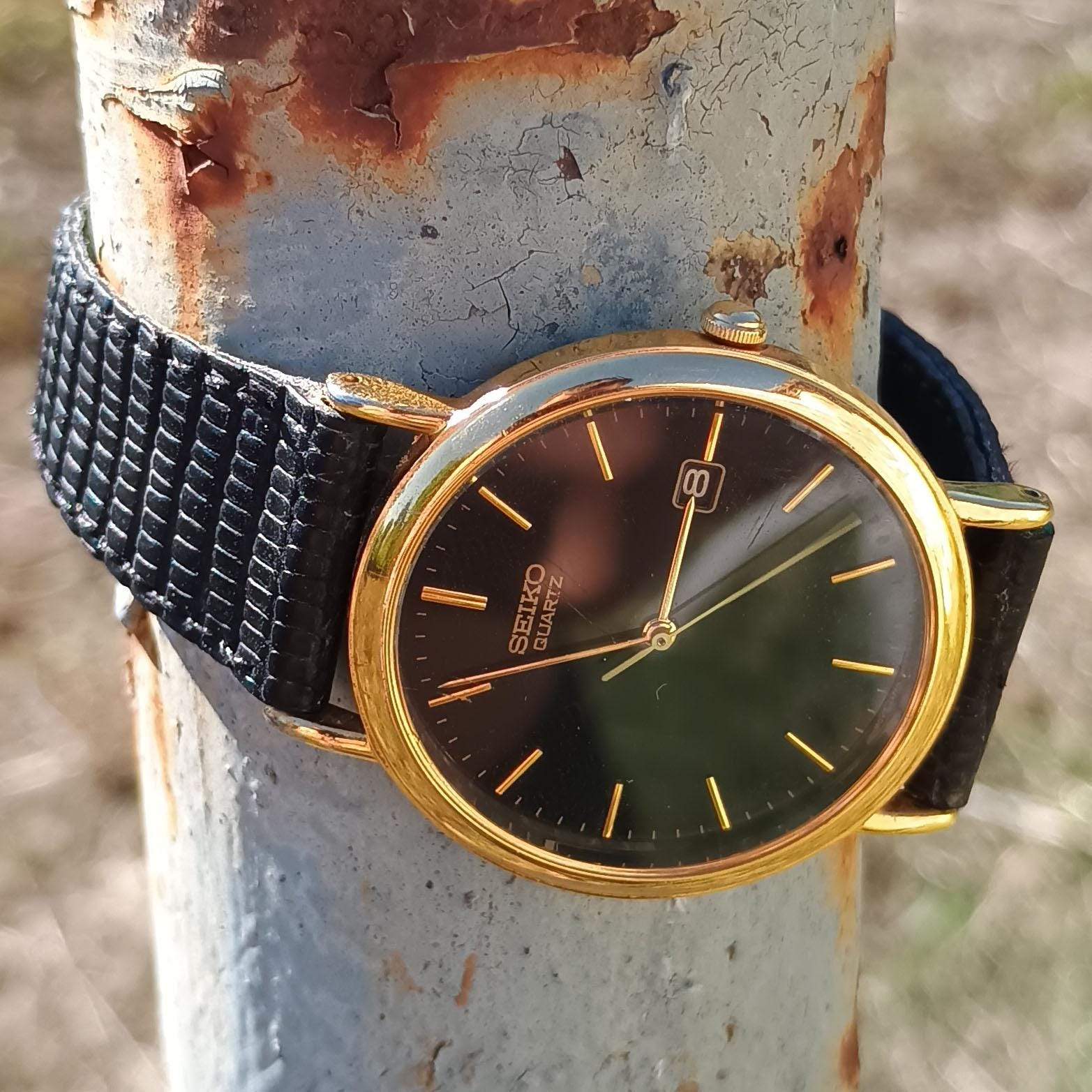 Vintage Seiko Gold Tone Dress Watch - 1991 Japanese Quartz