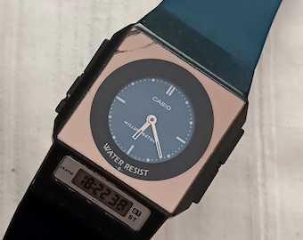 RARE Vintage 1999 Casio FS-01 Film Watch – Ultra Slim Analog-Digital Retro Tech