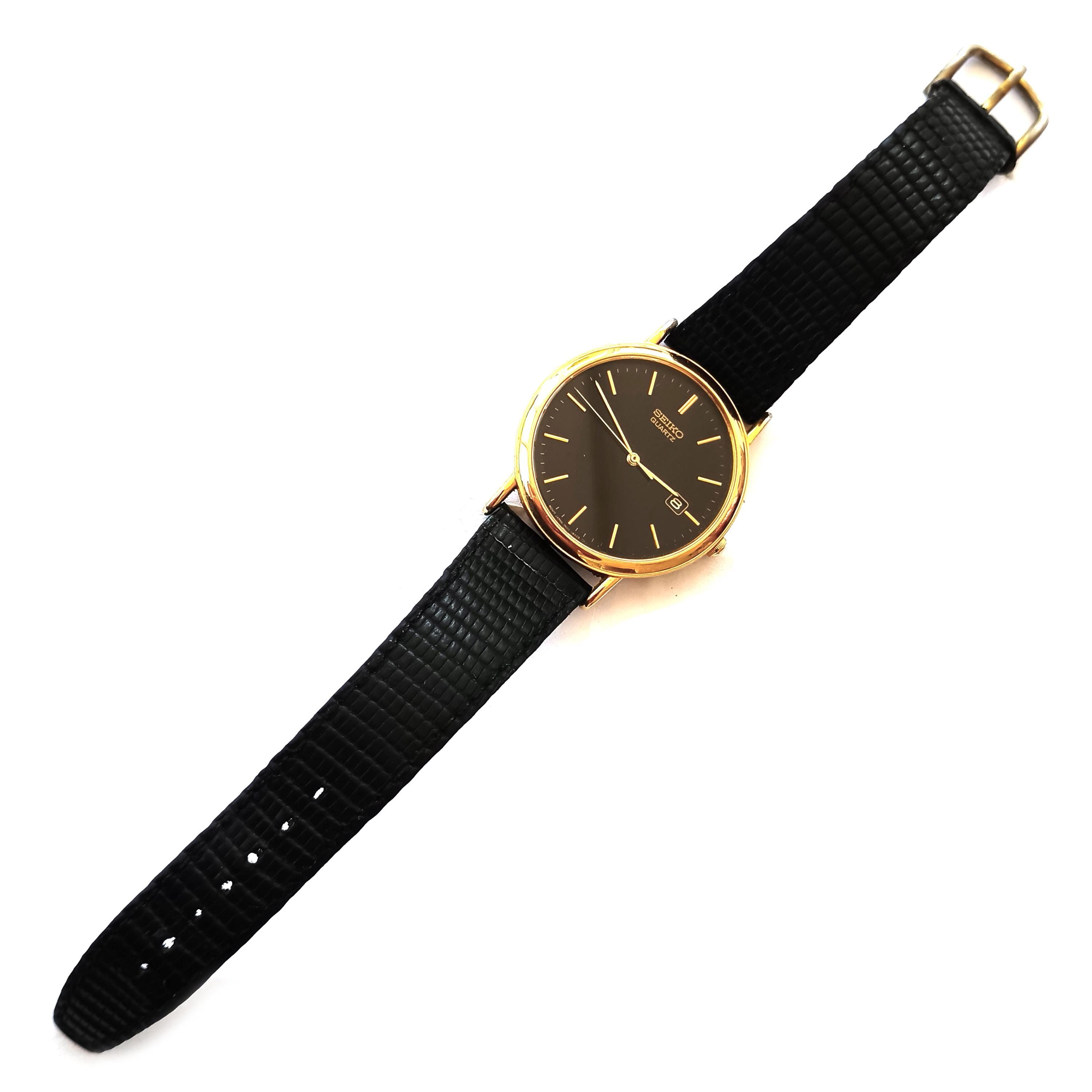 Vintage Seiko Gold Tone Dress Watch - 1991 Japanese Quartz