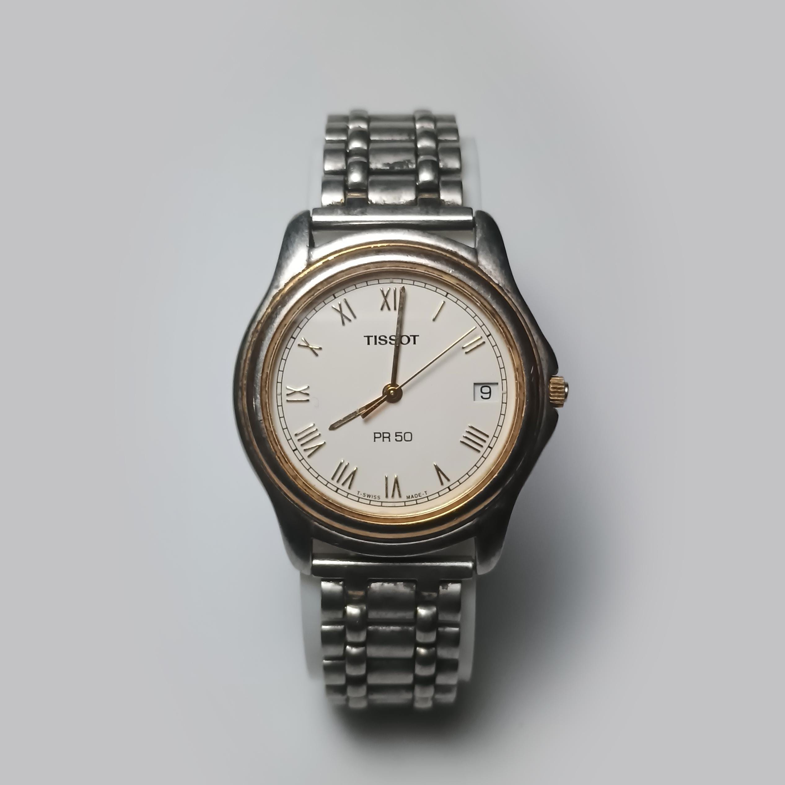 Vintage Tissot PR50 Men's Watch: Swiss Quartz, Sapphire Crystal - Etsy