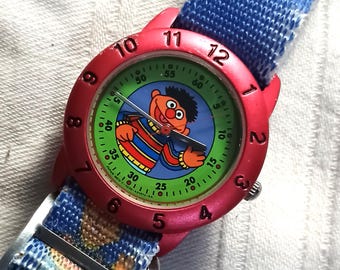 1997 Vintage Sesame Street Ernie Watch, Jim Henson Collectible