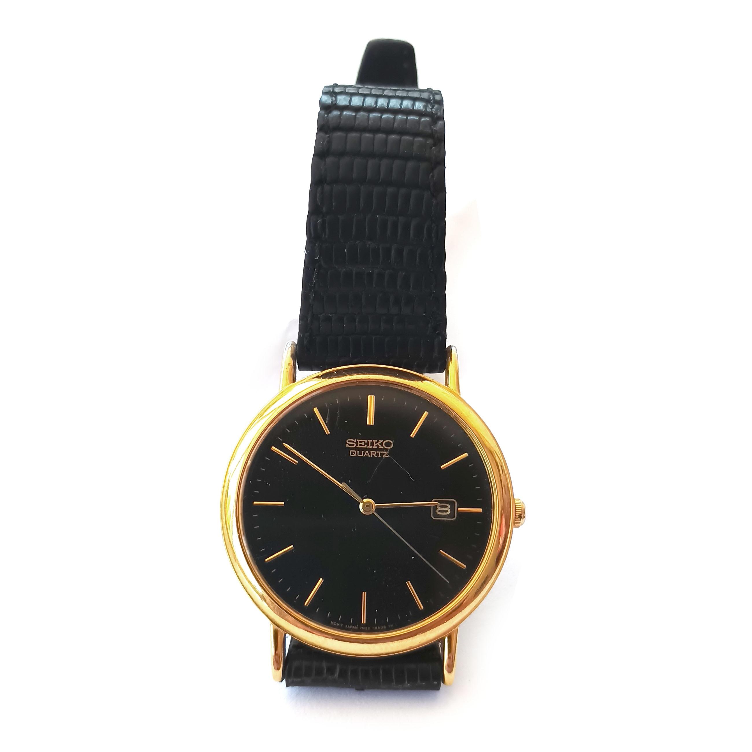 Vintage Seiko Gold Tone Dress Watch - 1991 Japanese Quartz
