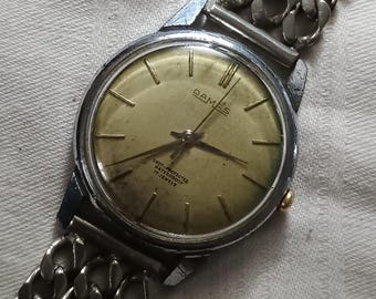 VTG 1970 Buler Swiss Mod Depose Watch Transparent Lucite  display picture 3