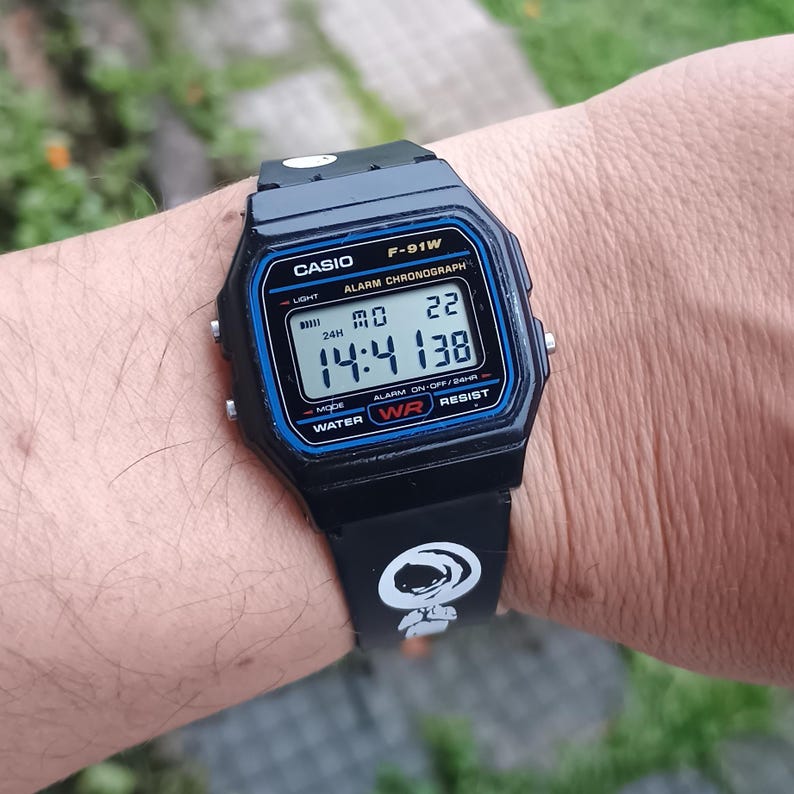 Vintage Casio F-91W Digital Watch – Rare Thailand Production - Etsy