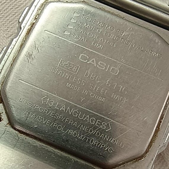 Casio Data Bank DBC-611G Watch – Retro 90s Illumi… - image 8