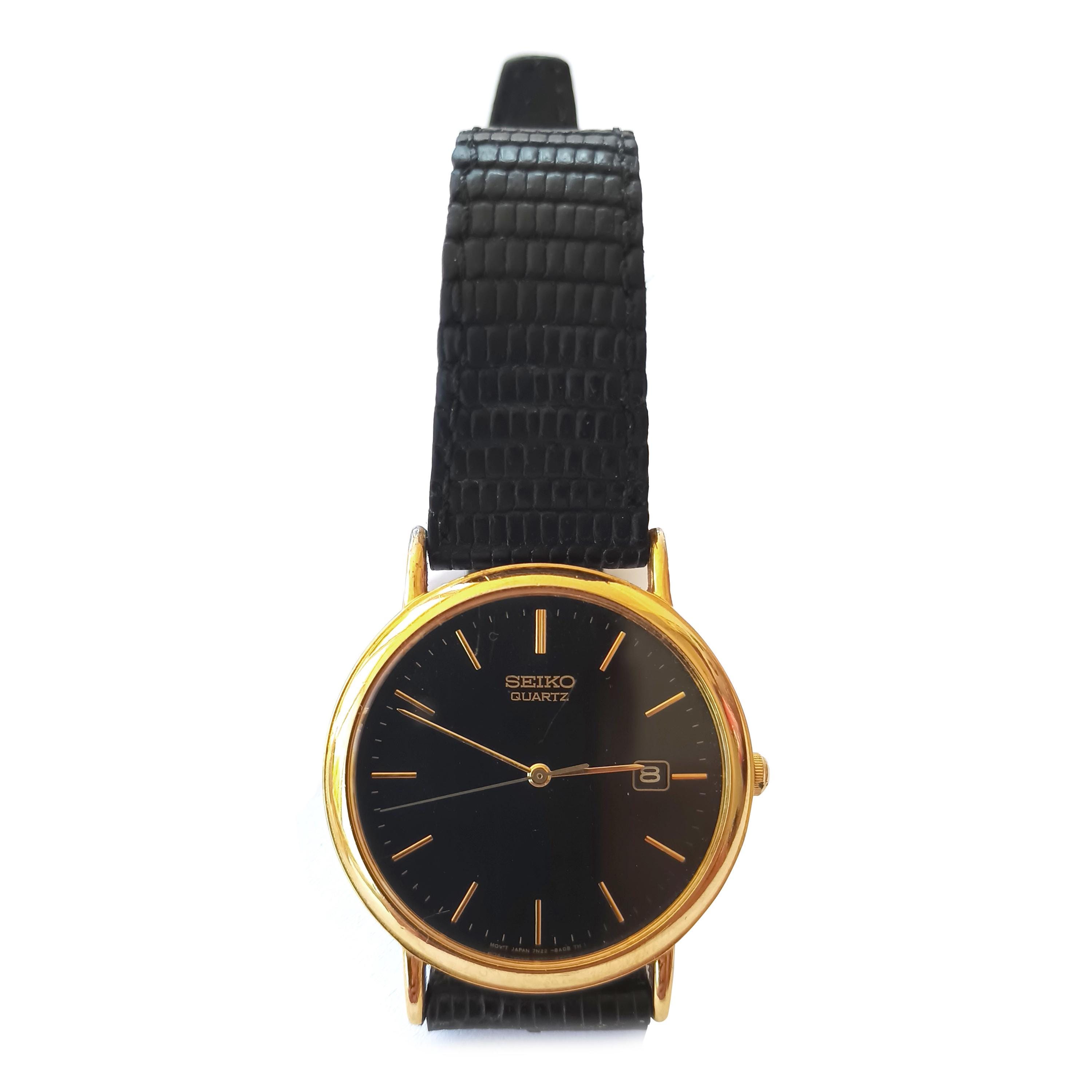 Vintage Seiko Gold Tone Dress Watch - 1991 Japanese Quartz