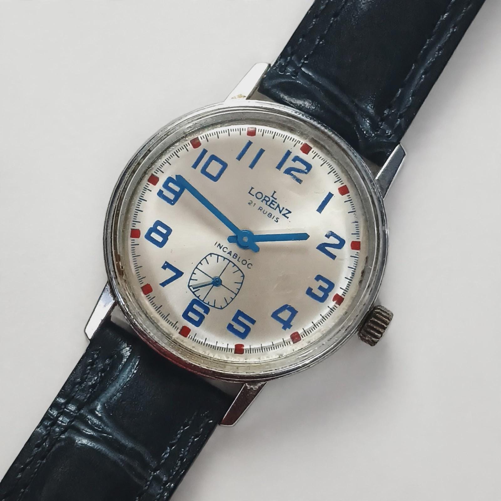 Rare Vintage Watch Lorenz 21 Rubis Mechanical 1960s Swiss Made