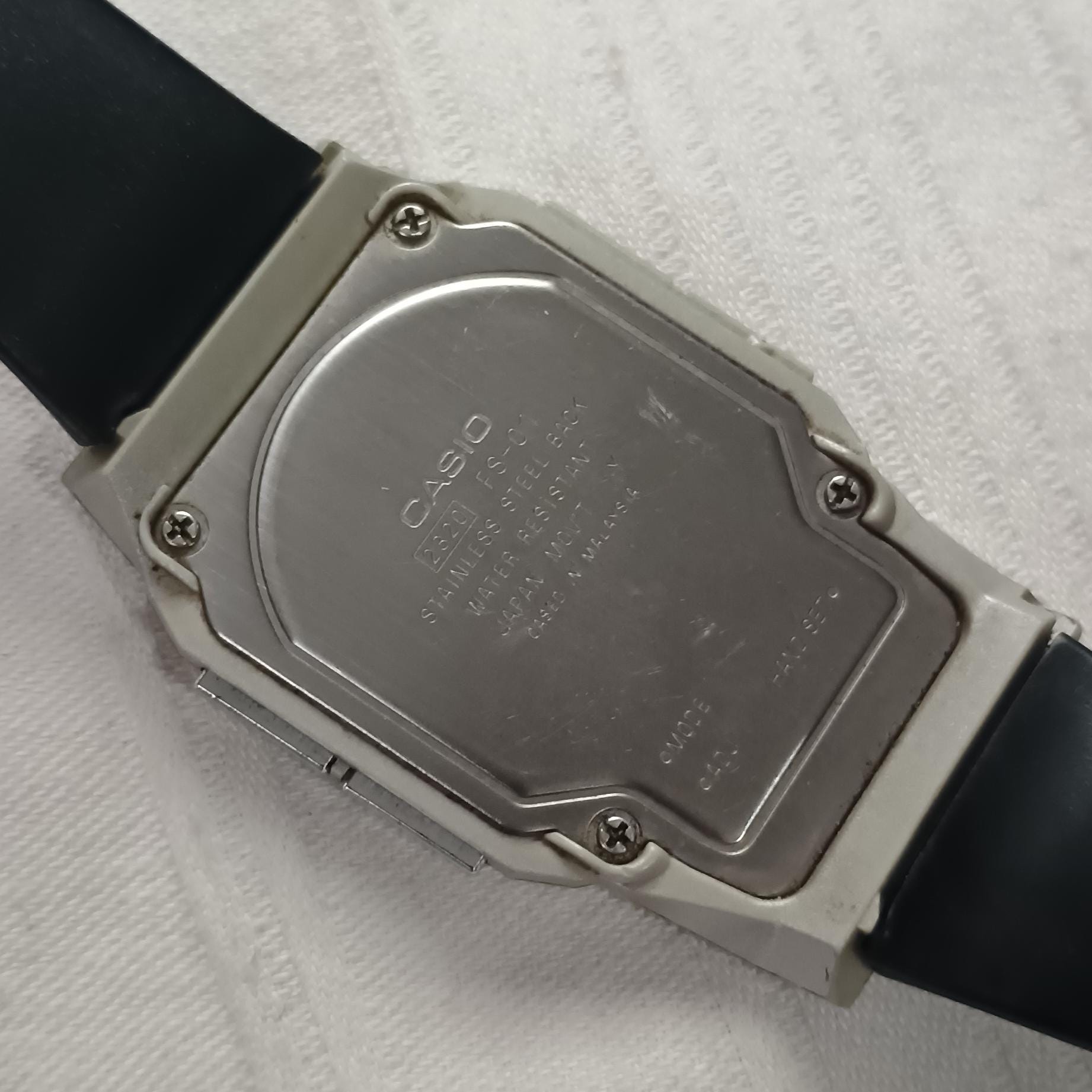 Vintage Casio FS-01 Film Watch (module 2320) - Rare Ana-digi Pela