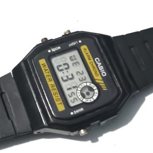 Vintage Casio F-94W Digital Watch - Classic Black Retro Timepiece - Durable & Functional - Iconic Daily Wear - Gift for Him/Her