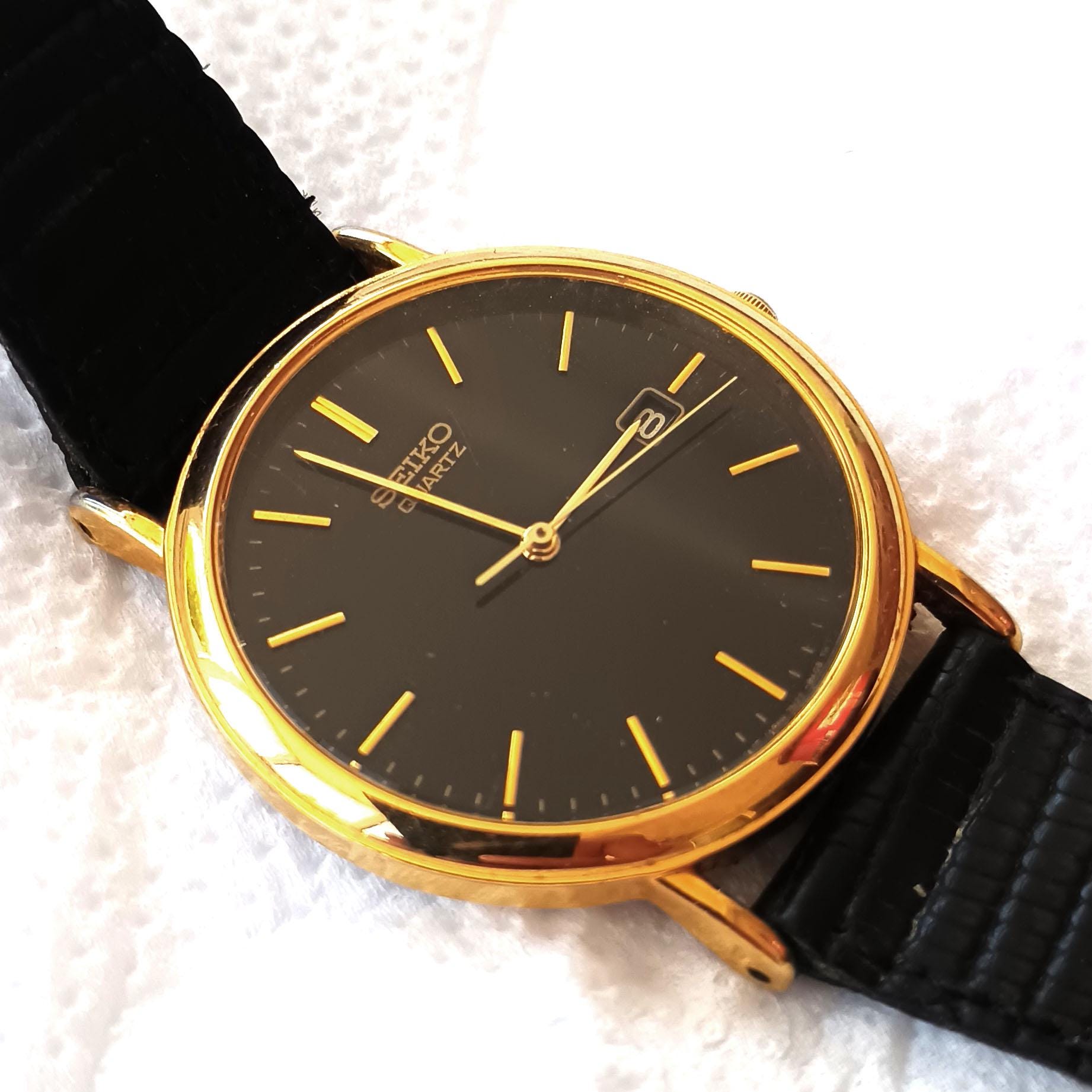 Vintage Seiko Gold Tone Dress Watch - 1991 Japanese Quartz