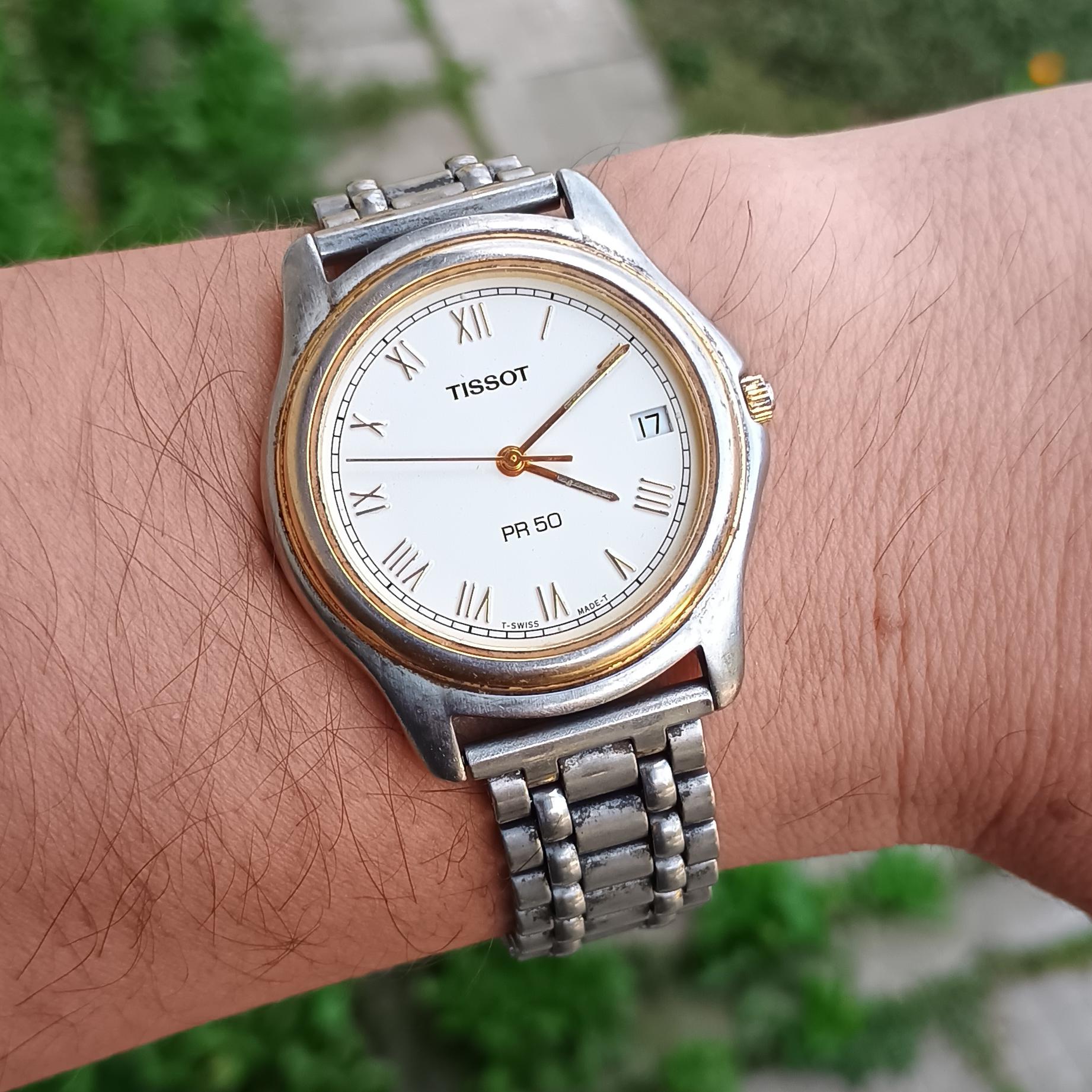 Vintage Tissot PR50 Men's Watch: Swiss Quartz, Sapphire Crystal - Etsy