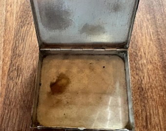 Antique Sterling Silver Cigarette Case – Monogrammed Pocket Case – 2.4 Troy Oz – Early 1900s