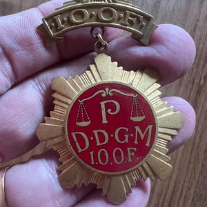 Antique Ioof Medal - Etsy