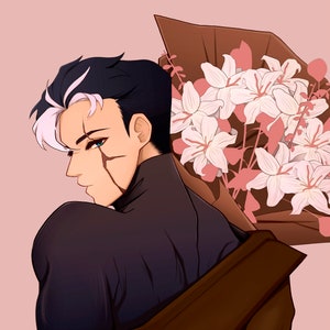 A5 Jason Todd & Flowers | 8.5 x 5.5&quot; Medium Prints