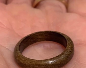 Walnut wood ring