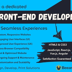 Contrate um desenvolvedor front-end, desenvolvedor web, designer de UI/UX, design de site responsivo, páginas de destino, desenvolvimento de HTML, CSS e JavaScript