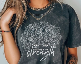 Camiseta Medusa Petrificar el patriarcado La mirada femenina Camiseta feminista Camiseta izquierdista Camiseta de literatura de mitología griega Camiseta de brujas Academia oscura