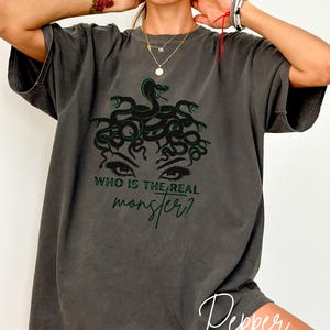 Medusa Shirt The Female Gaze Petrify the Patriarchy Feminist Shirt Leftist Shirt Greek Mythology Literature Shirt Witchy Shirt Dark Academia