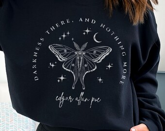 Bookish Things Edgar Allan Poe Edgar Allen Poe Gothic Kleidung Goth Kleidung Dark Romance Librriancore Literature Shirt
