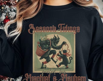 Krampus Yule Krampus Shirt Yule Cat Yule Gifts Winter Solstice Gift Krampus Sweater Krampus Sweatshirt Witchy Gift Spooky Christmas