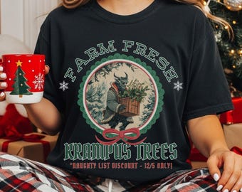 Krampus Shirt Krampus Goth Christmas Yule Solstice Gothic Christmas Krampus Sweater Spooky Christmas Krampus Sweatshirt Winter Solstice Gift
