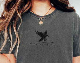 Morrigan The Morrigan Edgar Allan Poe Edgar Allen Poe Gothic Clothes Goth Clothes Divine Feminine Shadow Work Literature Shirt Raven