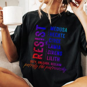 Petrify the Patriarchy Feminist Shirt The Female Gaze Medusa Shirt Leftist Shirt Greek Mythology Literature Shirt Witchy Shirt Lilith Resist