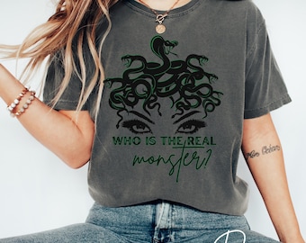 The Female Gaze Medusa Shirt Petrify the Patriarchy Feminist Shirt Leftist Shirt Greek Mythology Literature Shirt Witchy Shirt Dark Academia