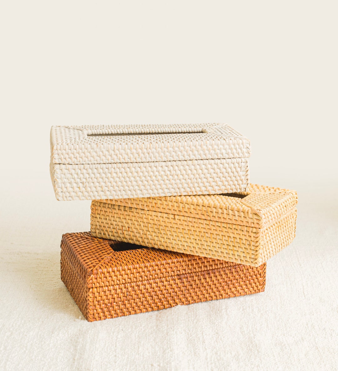 Target Rattan Tissue Box Handwoven Rattan Tissue Box Cover, Boho Decor - Etsy