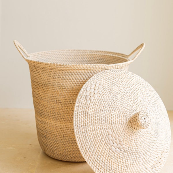 Storage & Organization Basket, Laundry Basket, Tera Rattan Basket, Decorative Round Basket, Big Basket