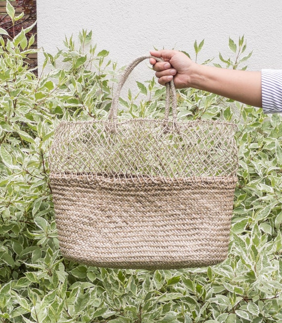 Handwoven Seagrass Market Bag: Tropical Beach Tote - Etsy display picture 1