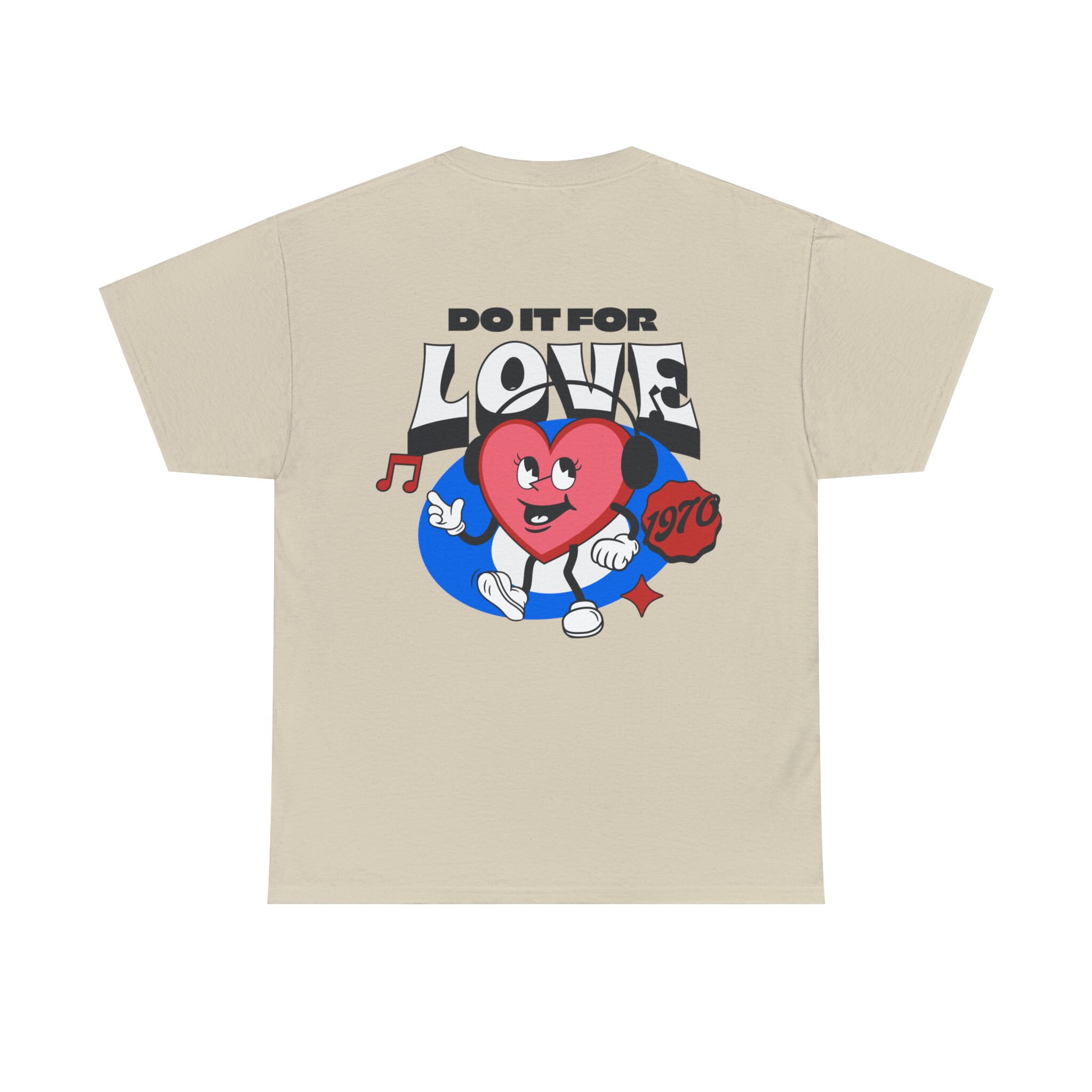 Retro Vintage T-shirt - Doe het voor de liefde, Unisex T-shirt, Grafisch T-shirt, Retro Cartoon T-shirt, Retro Comic T-shirt, Jaren '90 T-shirt, Cartoon T-shirt