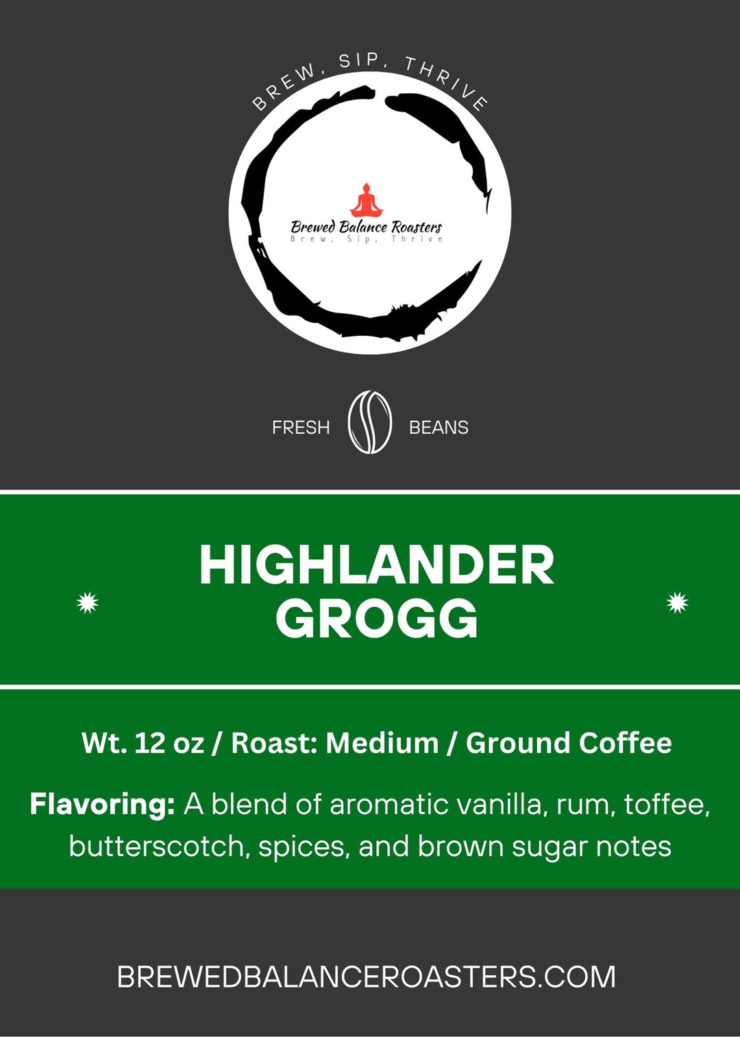 Highlander Grog Flavored Coffee 12 Oz - Etsy