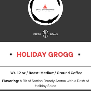 Holiday Grogg Flavored Coffee 12 oz.