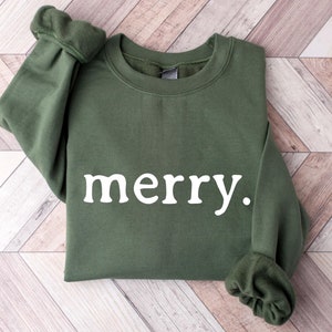 Christmas Sweatshirt, Merry Christmas Sweatshirt, Christmas Crewneck, Merry Sweatshirt, Holiday Sweater, Christmas Gift, Winter Sweatshirt