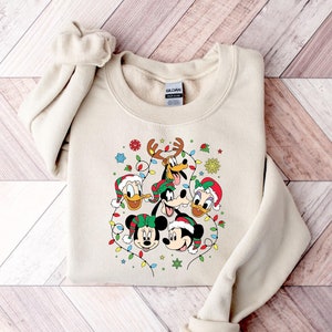 Mickey And Friends Christmas Sweatshirt, Disney Christmas Sweatshirt, Disney Trip, Disney Family Christmas Sweater, Mickey Christmas Sweater