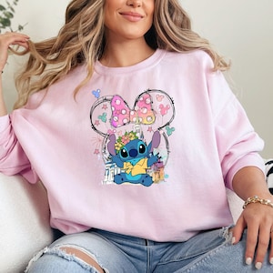Disney Stitch Sweatshirt, Minnie Stitch Sweatshirt, Disney Vacation Sweatshirt, Stitch Disneyworld Sweatshirt, Magic Kingdom Sweatshirt
