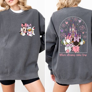 Moletom Comfort Colors® Minnie Daisy, Moletom Where Dreams Come True, Moletom Disney Friends, Moletom Disney Trip, Moletom com capuz Disney