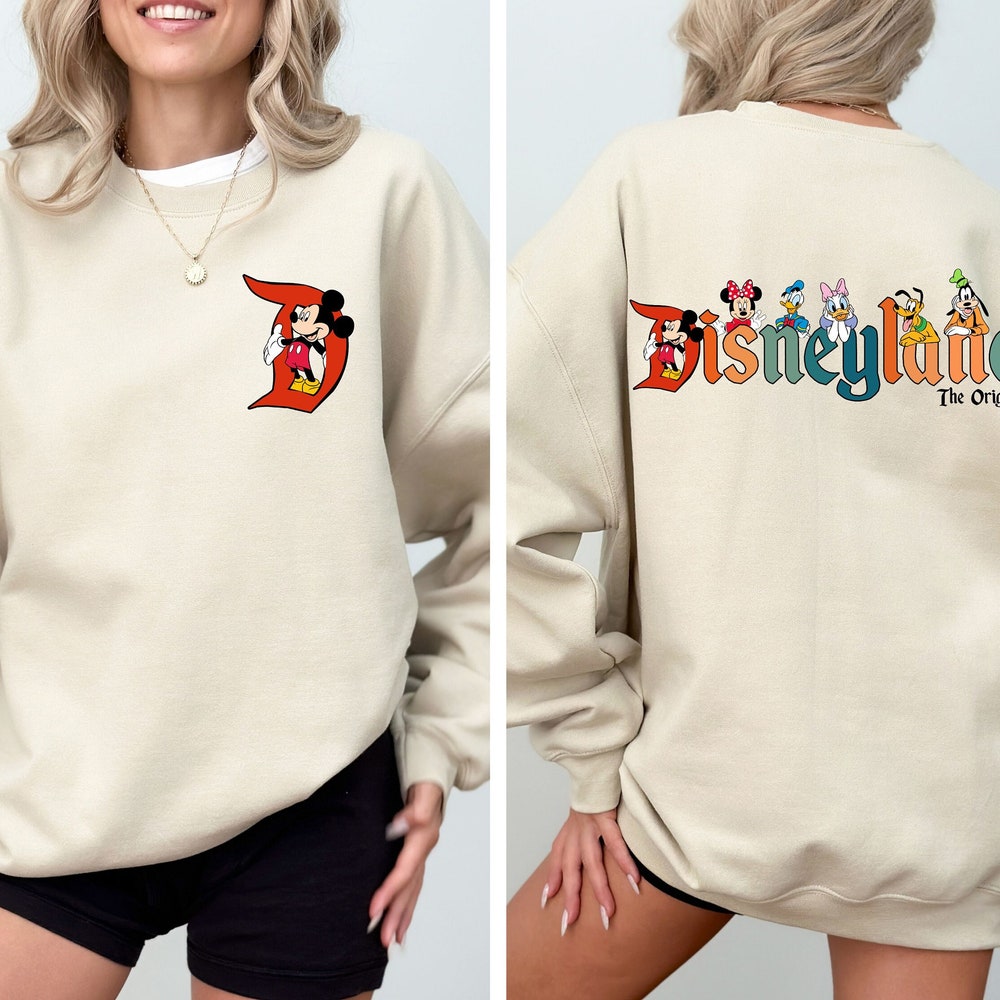 Disneyland Original Sweatshirt, Mickey And Friends Sweatshirt, Mickey Disneyland Sweatshirt, Disneyland Sweatshirt, Disney Sweatshirt