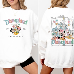 Comfort Colors® Disneyland Sweatshirt, Disneyland Est 1955 Sweatshirt, Mickey And Friends Hoodie, Disneyland California Sweater, Disney Trip
