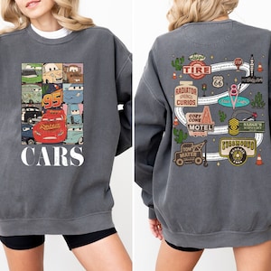 Comfort Colors® Disney Cars Sweatshirt, Lightning McQueen Sweatshirt, Cars Land Sweater, Radiator Springs Sweater, Cars Birthday Sweatshirt
