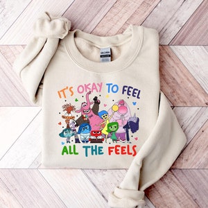 It's Okay To Feel All The Feels Sweatshirt, Inside Out Sweatshirt, Speech Therapy Sweatshirt, Disney Sweatshirt, Teacher Sweatshirt