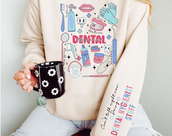 Doing Dental Hygienist Stuff Sweatshirt, Dental Hygienist Sweatshirt, Dental School Hoodie, Dental Graduation Sweater