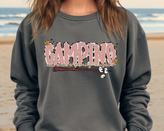 Bluza Comfort Colors® Camper, bluza kempingowa, bluza z kapturem Adventure, bluza Camp Lover, bluza kempingowa, sweter turystyczny, prezent kempingowy