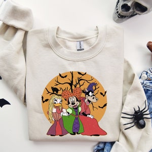 Mickey And Friends Halloween Sweatshirt, Disney Halloween Sweatshirt, Spooky Season Sweatshirt, Disney Pumpkin Hoodie, Disney Spooky Sweater